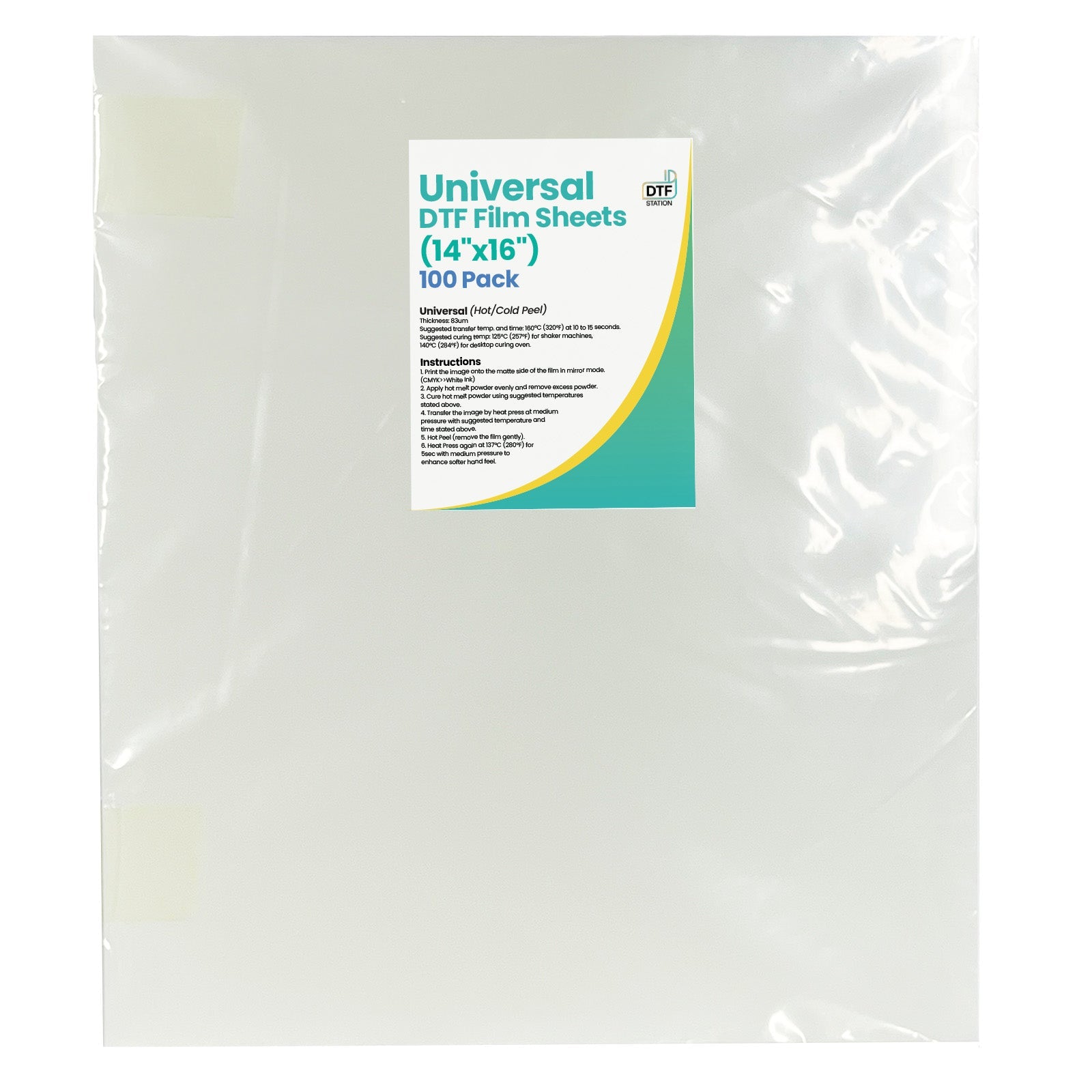 Color Prime Universal Peel DTF Film Sheets *5-6 Week Shipping* - SEPS ...