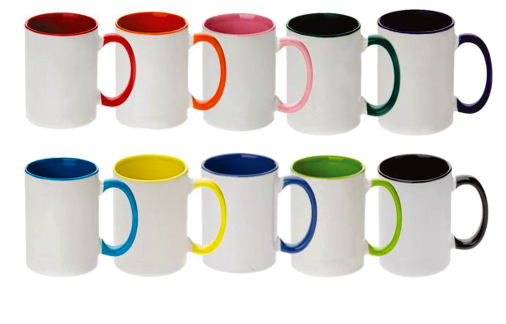 Sublimation Color Combo Mugs, 15 oz. 36 each Light Blue 21566,