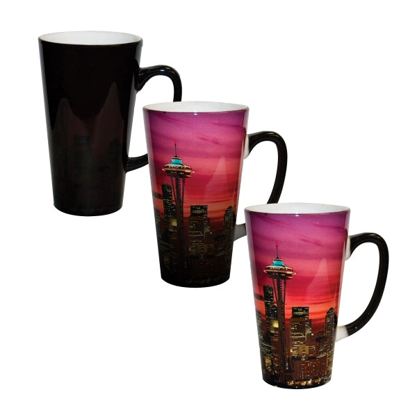 Color Changing Sublimation Funnel Mug Black