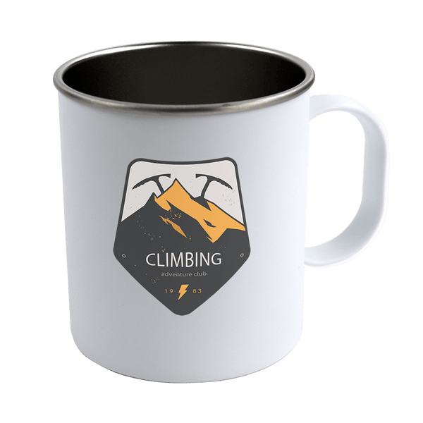 Sublimation Camper Mug, 11 oz. Silver Rim, 36 case