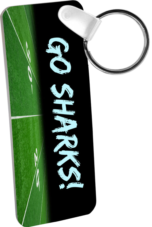 4106 White Aluminum Sublimation  Rectangle Key Tag, 2-Sided with Split Key Ring; 50 each