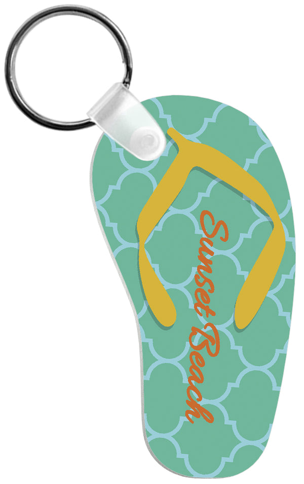 4728 Sublimation Flip Flop KeyTag Unisub 2-sided Semi-Gloss White, 50 each