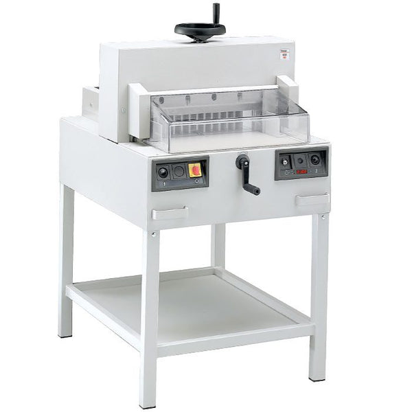 Triumph 4815 Powerful, semi-automatic cutter with electric blade drive paper cutter, with stand