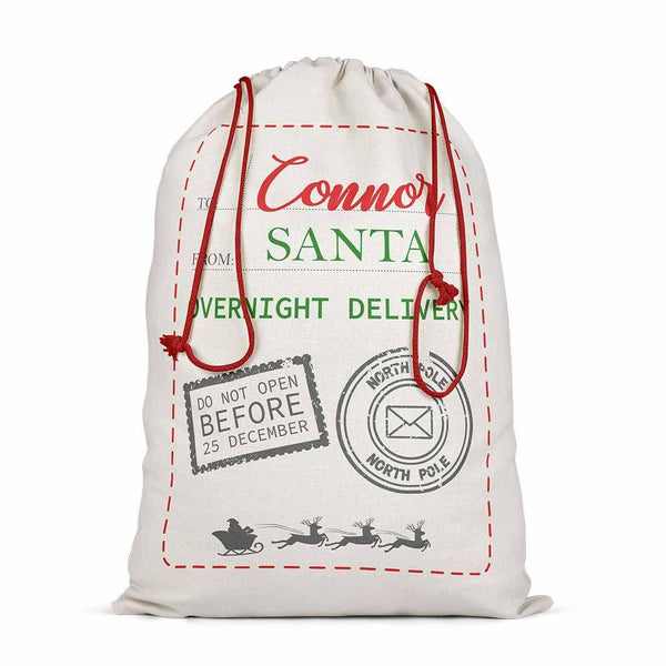 Linen Santa Sack for Sublimation – 26” x 19.5”, 10 each