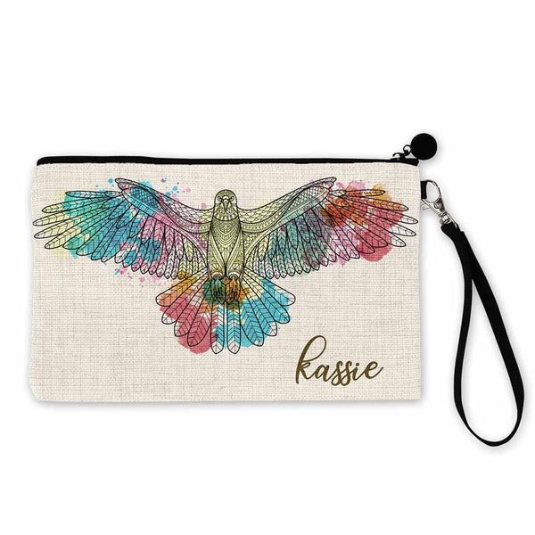 Linen Sublimation Makeup Bag - 8.5” x 6.5”, 10 each