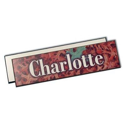 5558 Sublimation Ready Signs Gold Edge 2" x 8", 20 each