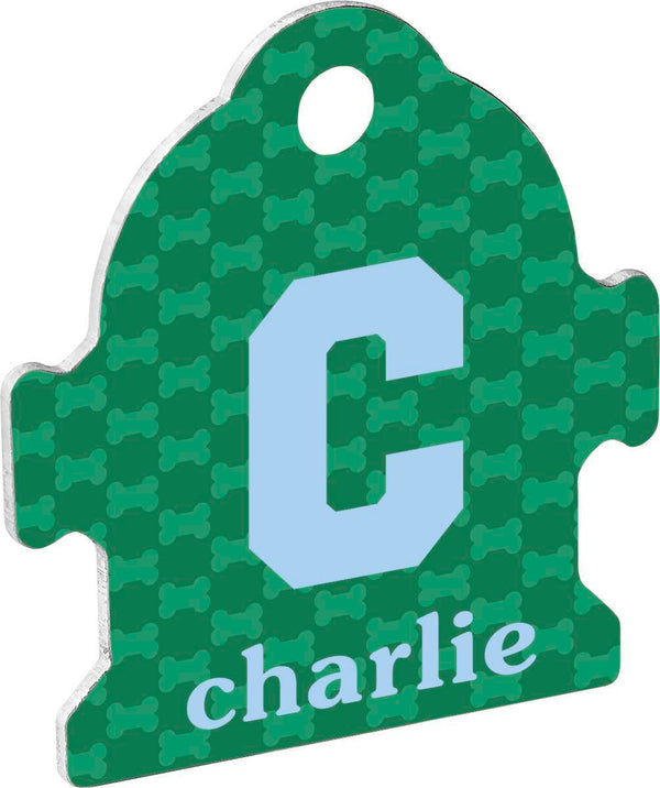 5772, Sublmation Pet Tag Fire Hydrant Metal .045, 25 each