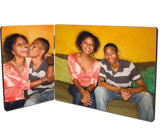 Chromaluxe 5863 Sublimation Photo Panel 3.5"x5"-5"x7" Hinged Pair, 15 each