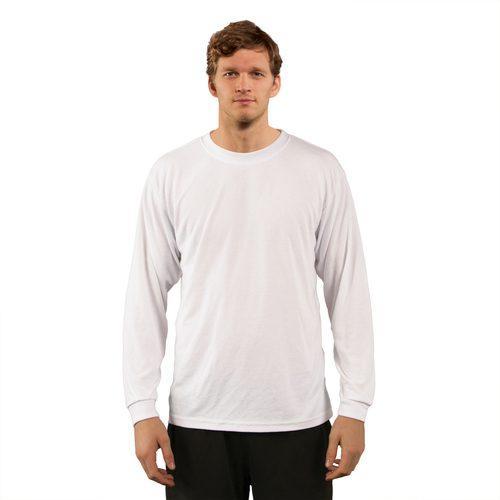 Sublimation Basic Long Sleeve White, SPUNSOFT TECH long sleeve T-Shirt,6 each