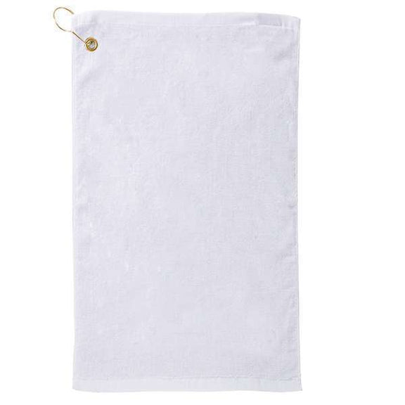 SUBLIMATION GOLF TOWEL – WHITE, 15x28, 12 each with grommet and hook ...