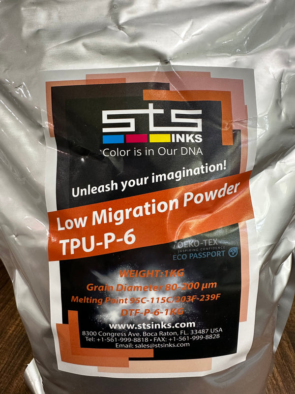 DTF Transfer Low Migration Powder TPU-P-6