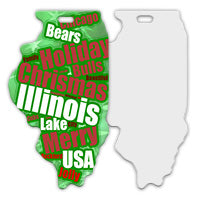 Sublimation State of Illinois   Ornament, 1 each