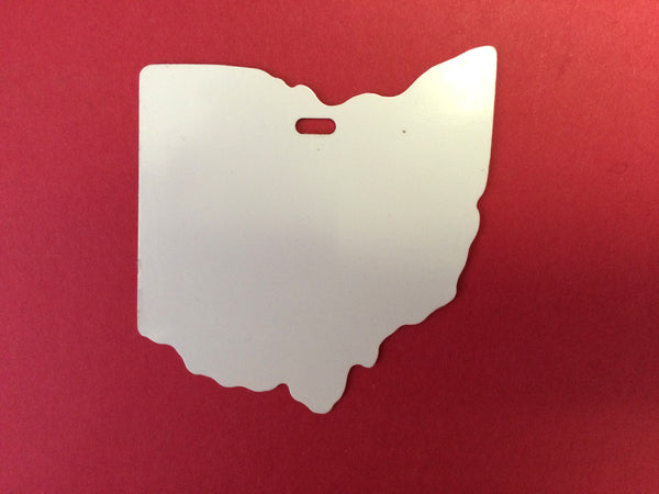 Sublimation State of Ohio Ornament, 1 each