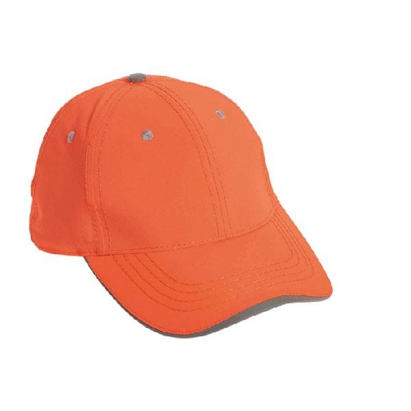 Safety Orange Cap for Sublimation, 100% polyester, 12 each