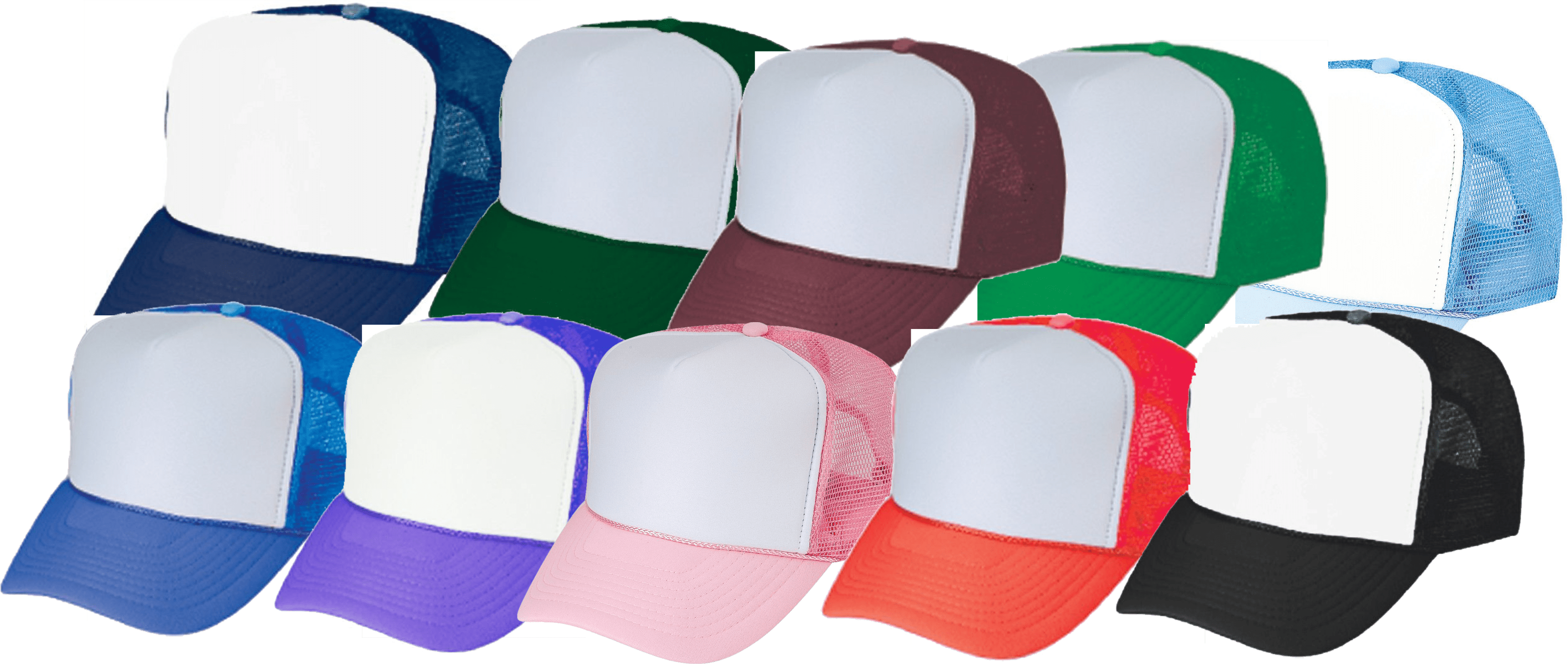 Trucker Cap for Sublimation, 12 each, 10 colors - SEPS Graphics ...