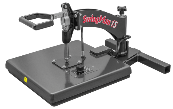 Swing Man 15. 15"x15" Swingaway analog manual heat press with hand held timer