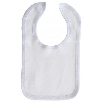 Sublimation Infant Bib White, 10 each,