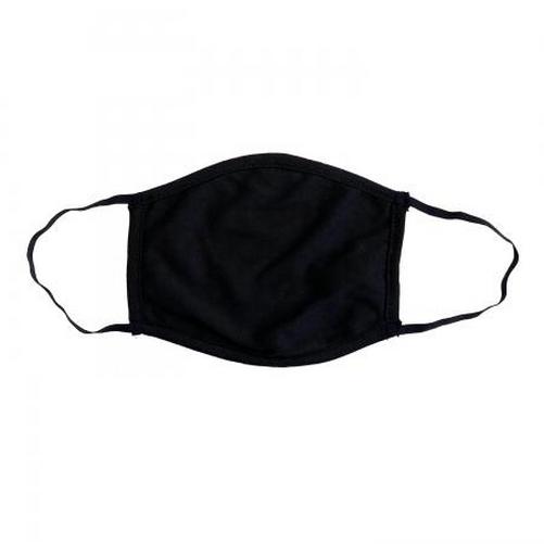 face mask cotton black blank