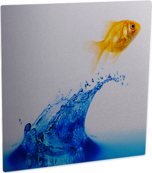 4065 Large Square  Sublimation Tile, One-sided gloss clear aluminum, 10 each