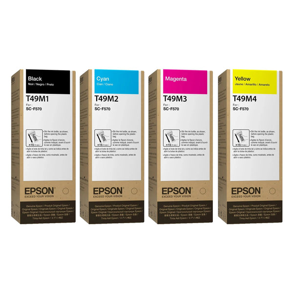 Epson Sublimation Inks For Epson F570 and Epson F170 Sublimation Printer (T49M1 T49M2 T49M3 T49M4)