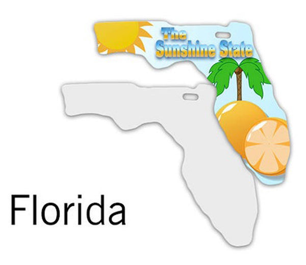 Sublimation State of Florida Ornament, 1 each