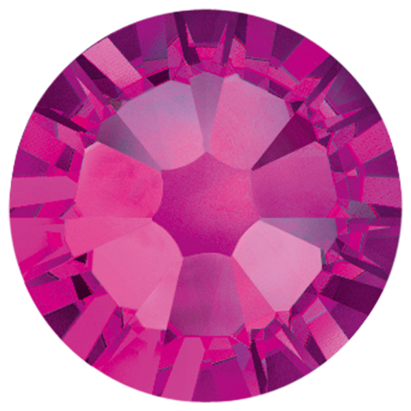 Premium Hot Fix Rhinestones-10SS, Fuchsia, 10 gross, 1440 stones 12 facet Machine Cut