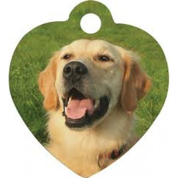 5770, Sublimation Pet Tag Metal Heart .045, 1 sided dog tags, 25 each
