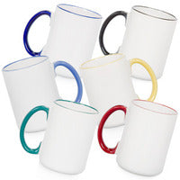 Sublimation Rim handle Mugs, 15 oz, 36 each