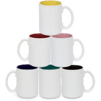 Sublimation Two Tone Mugs,15 oz, 36 each