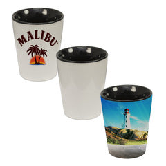 Sublimation Shot Glasses Black Inside, 120 ea