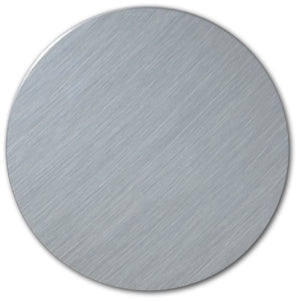 2" Aluminum Sublimation Trophy Disk 200 each Satin Silver Aluminum