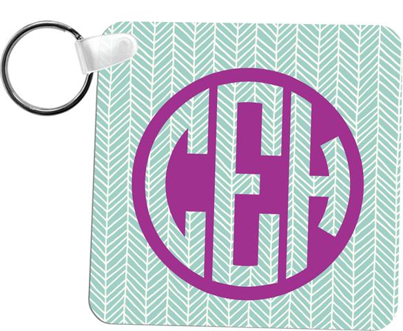 4600 Sublimation Key Chain - Square 1 Sided, 50 each