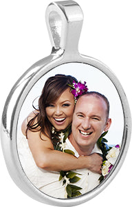 4685 Sublimation Bezel Pendant - Round w/insert (.75" x .74")25 each