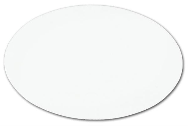 1.5"x2 3/8" Sublimation Gloss White Oval Insert, 150 each