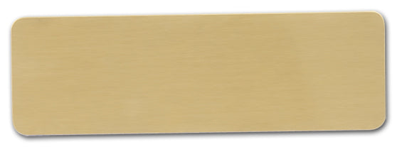 1."x3" Sublimation Satin Gold Name Badge, 150 each