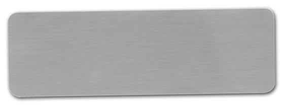 1."x3" Sublimation Satin Silver Name Badge, 150 each