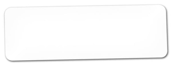 1."x3" Sublimation Gloss White Name Badge, 200 each