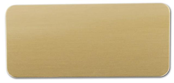 1.5"x3" Sublimation Satin Gold Name Badge, 125 each