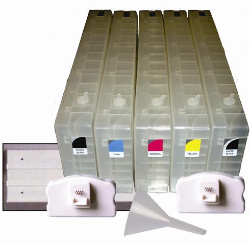 Epson 7700 and 9700  750ml Empty Cartridges Set