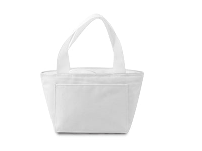 Sublimation Tote Bags,White, bottom 9"W x 7.01 "H x 5"D and top zipper area 11.5"W., 100% Polyester, 10 each