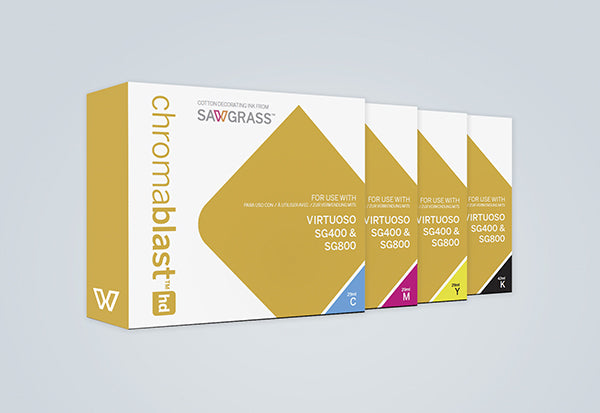Chromablast HD Inks for the SG400 and Sg800 Printer, 1 each Small Carts ...