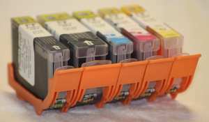 Edible Inks Carts, Canon TS6020 (5) set with chips