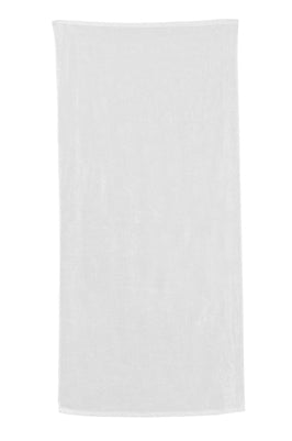 SUBLIMATION VELOUR BEACH TOWEL – WHITE, 30"x60",5 each