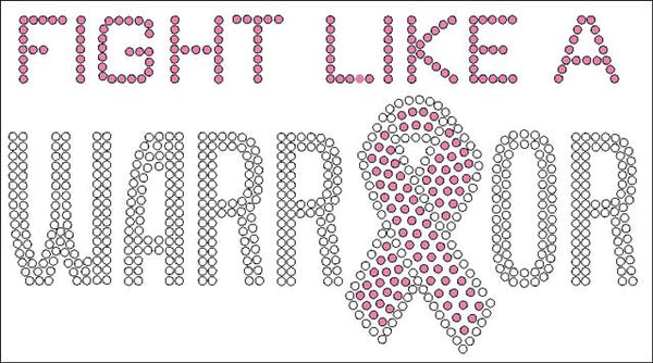 Free Rinestone Download: fight like a warrior breast cancer awareness