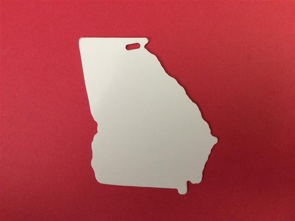 Sublimation State of Georgia Ornament, 1 each