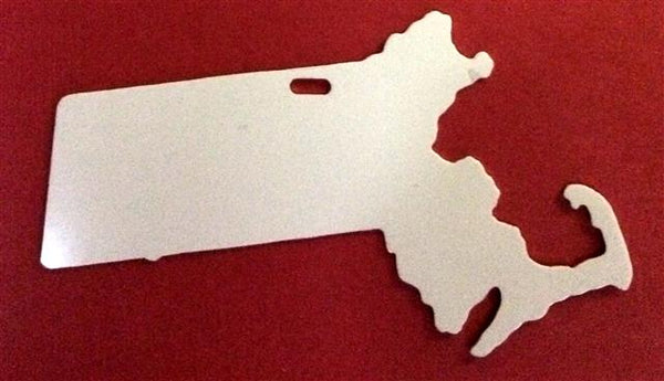 Sublimation State of Massachusetts Ornament, 1 each