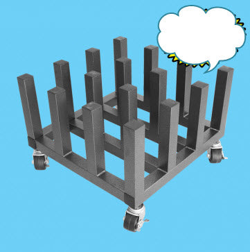 MR16 - HD Mobile Floor Rack 16 Spindles