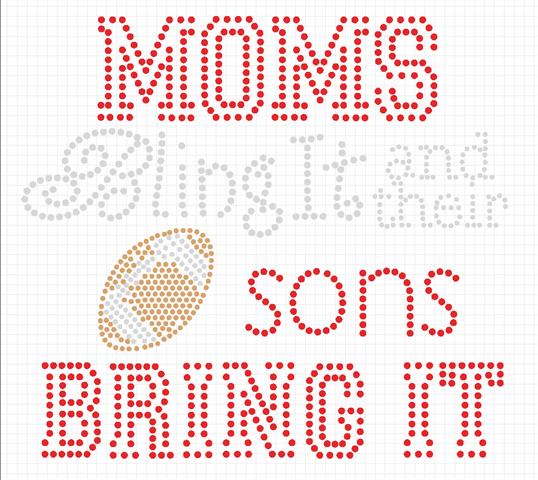 Moms Bling It and their Sons Bring it 4 stencil  Free download of the Week