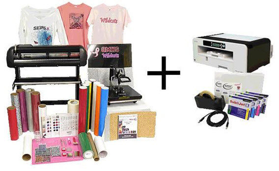 sublimation and vinyl cutter equipment bundle