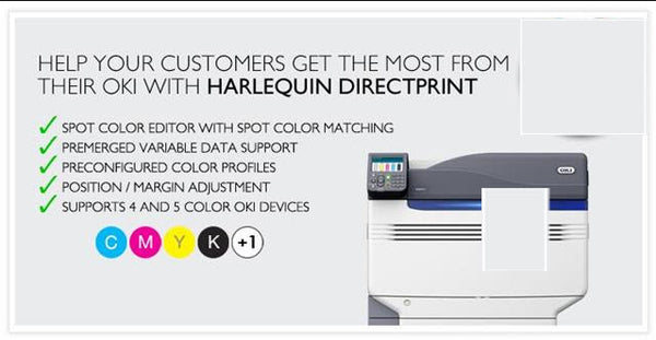 OKI DirectPrint RIP by RTI Rips   for 5 color laser Printers, Navigator Northstar